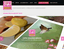 Tablet Screenshot of copiecouleurservice.com